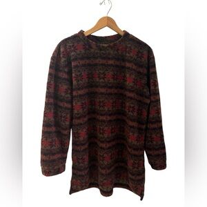 Woolrich Rugged Outdoorwear Large Multicolor Fleece Pullover Vintage Unisex